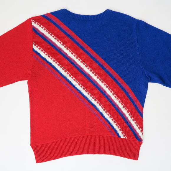 Vintage 60s James Kenrob Red White & Blue Sweater - Picture 4 of 9